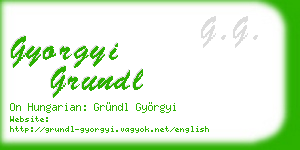 gyorgyi grundl business card