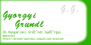 gyorgyi grundl business card